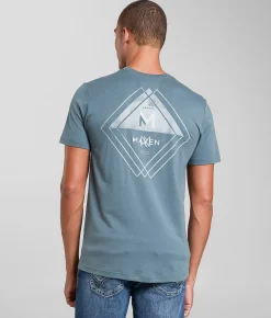 Tops|Graphic T-Shirts | Maven Co-op Split Vision Performance T-Shirt Storm