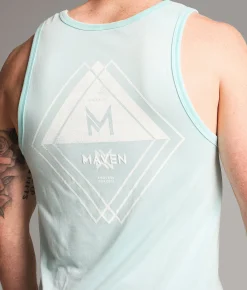 Tops | Maven Co-op Split Vision Tank Top Sky
