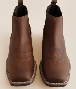 Shoes | Ariat Sport Booker Ultra Leather Chelsea Boot Distressed Tan