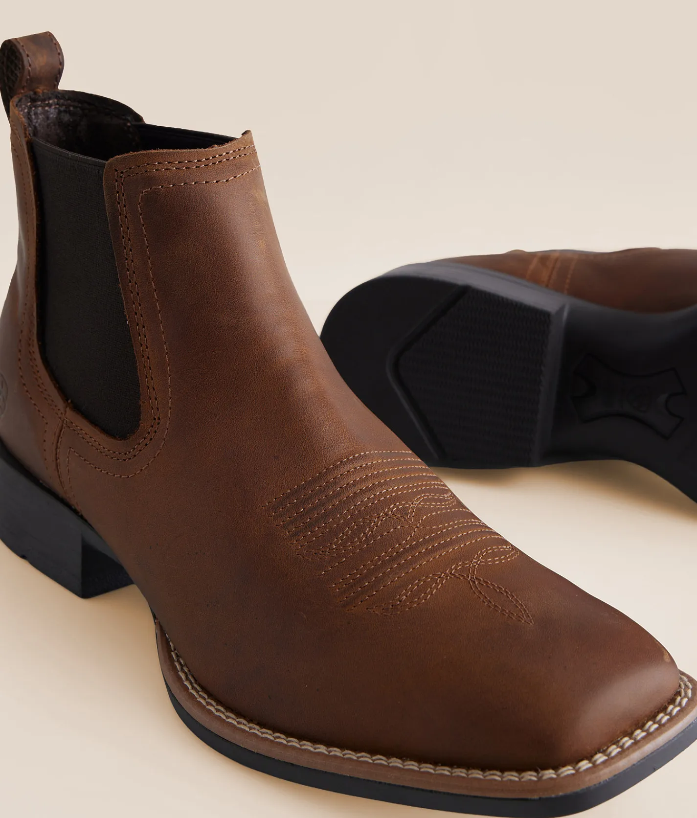 Shoes | Ariat Sport Booker Ultra Leather Chelsea Boot Distressed Tan