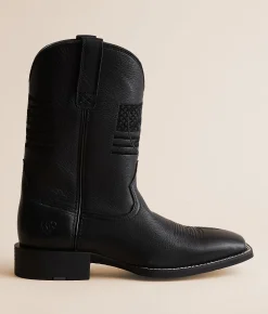 Ariat Sport Freedom Leather Cowboy Boot Black Discount