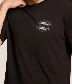 Tops|Graphic T-Shirts | RVCA Sport Hex Zone T-Shirt Black