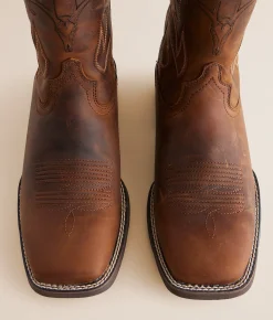 Ariat Sport Outdoor Leather Cowboy Boot Distressed Brown Hot