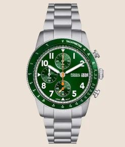 Activewear | Fossil Sport Trouer Chronograph Watch Silver