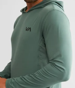 RVCA Sport Vent Hoodie Old Sage Online