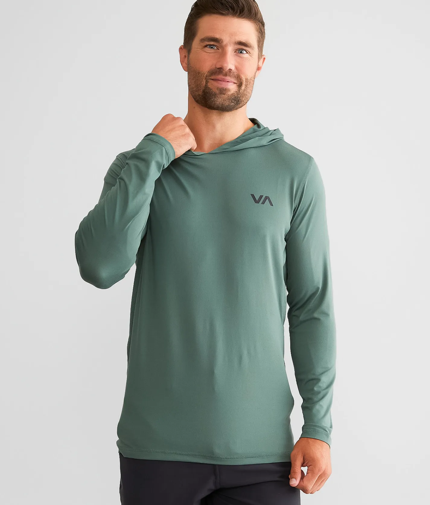 RVCA Sport Vent Hoodie Old Sage Online
