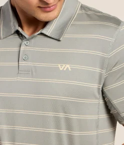 Tops | RVCA Sport Vent Performance Polo Lead 1