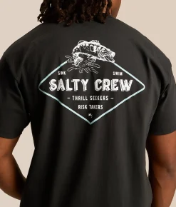 Salty Crew Spotted T-Shirt Vintage Black Hot