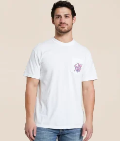 Graphic T-Shirts | Old Row Spring Break Skeleton T-Shirt White