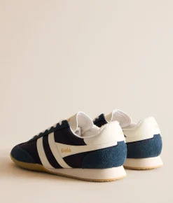 Gola® Sprinter Leather Sneaker Green Off White