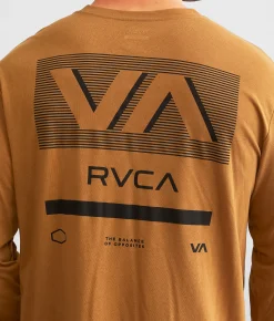 Graphic T-Shirts | RVCA Sprints Sport T-Shirt Tobacco Sport