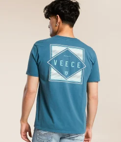 Veece Squared T-Shirt Teal Hot
