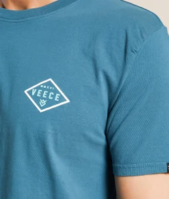 Veece Squared T-Shirt Teal Hot