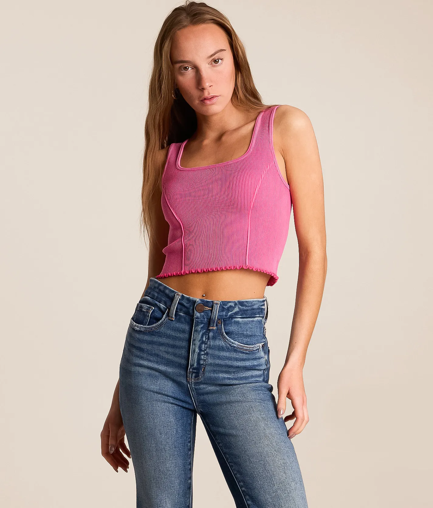 Tops | FITZ + EDDI Square Neck Brami Fuchsia Purple