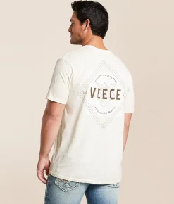 Veece Square Slab II T-Shirt Antique White Discount