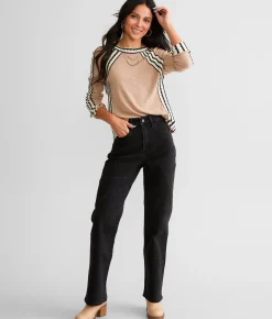 KanCan Signature 90s Straight Pieced Jean Ocean Best