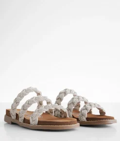 Shoes | Very G Stacia Glitz Sandal Silver
