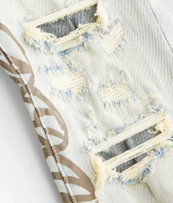Smoke Rise® Stacked Flare Stretch Jean Ombre Blue Discount