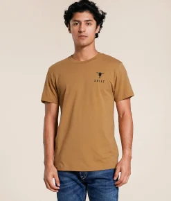 Ariat Stacked Skull T-Shirt Tobacco Brown New