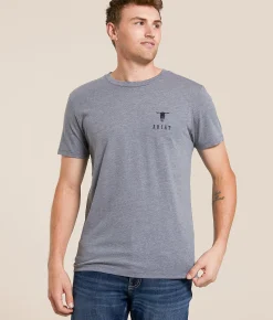 Ariat Stacked Skull T-Shirt Athletic Heather Clearance