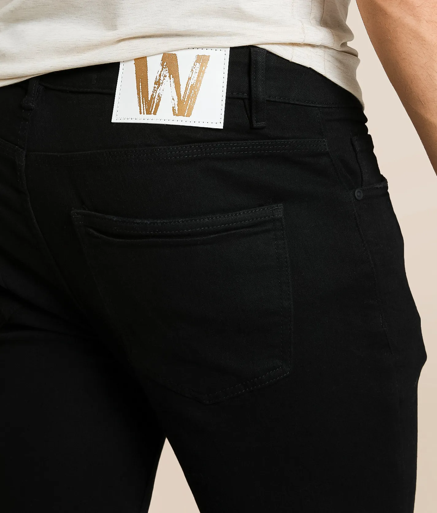Waimea Stacked Stretch Jean Jet Black New