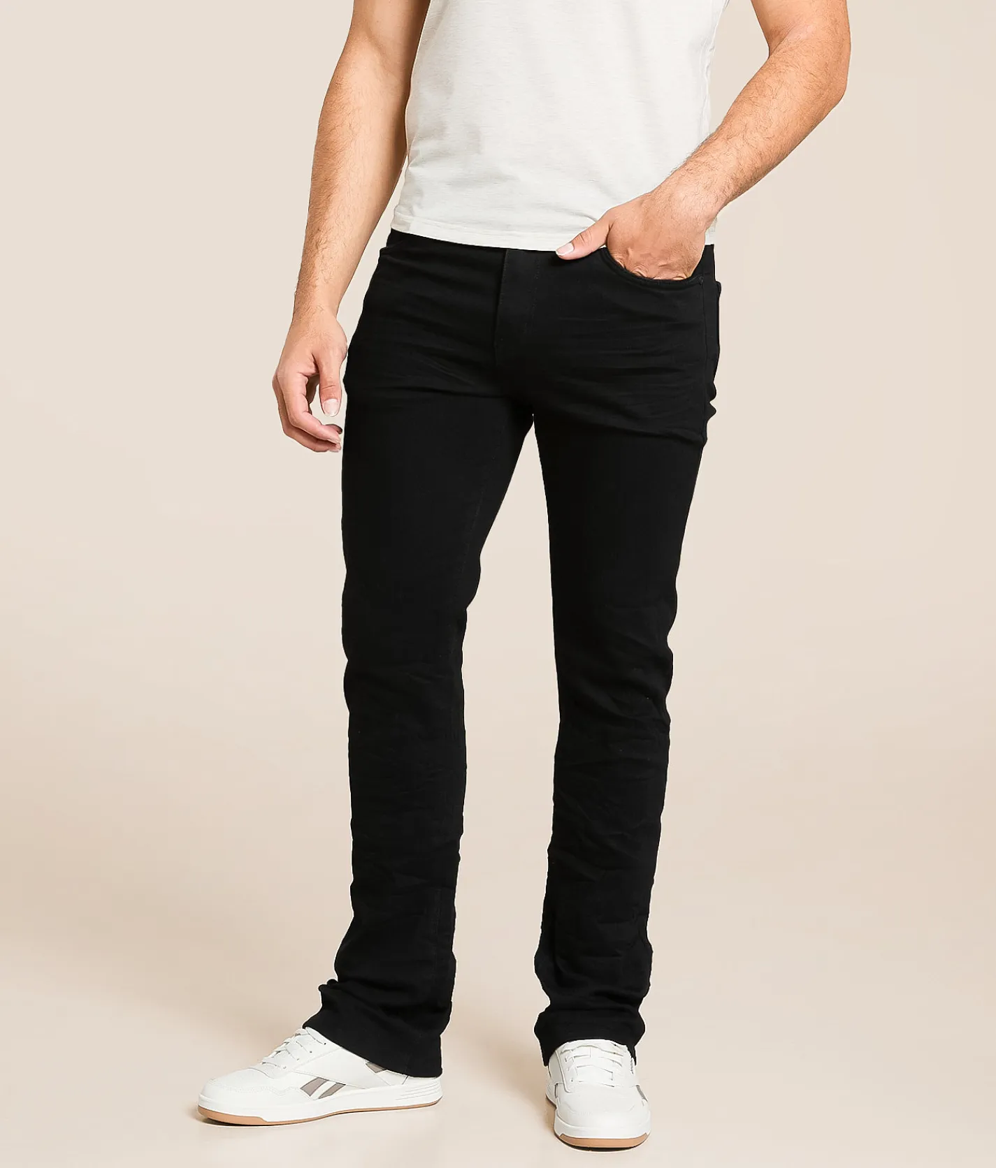 Waimea Stacked Stretch Jean Jet Black New