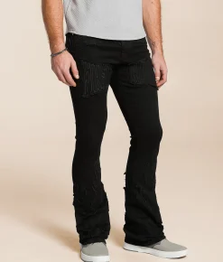 Sale Jeans|Bottoms | First Row® Stacked Stretch Jean Black