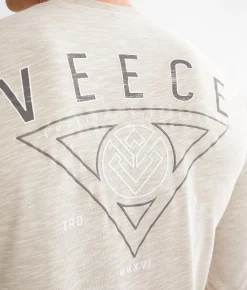 Graphic T-Shirts | Veece Stacked T-Shirt White Tan