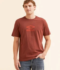 RVCA Stackhouse T-Shirt Red Earth