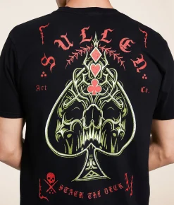 Graphic T-Shirts | Sullen Stack The Deck T-Shirt Jet Black