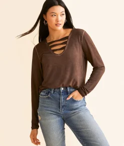 White Crow Stacy Twist Top Dark Chocolate Outlet