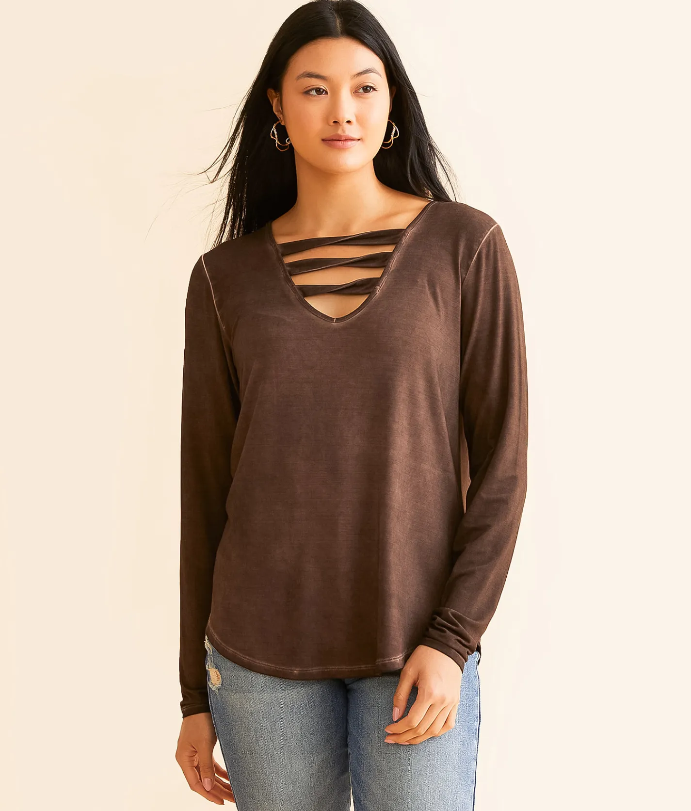 White Crow Stacy Twist Top Dark Chocolate Outlet