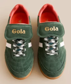 Shoes | Gola® Stadia Suede 86 Sneaker Evergreen Off White Coral