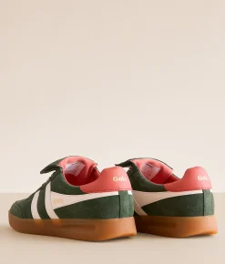 Shoes | Gola® Stadia Suede 86 Sneaker Evergreen Off White Coral