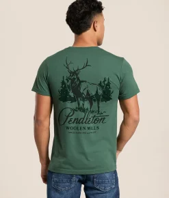 Pendleton Stag Hillside T-Shirt Pine Sale