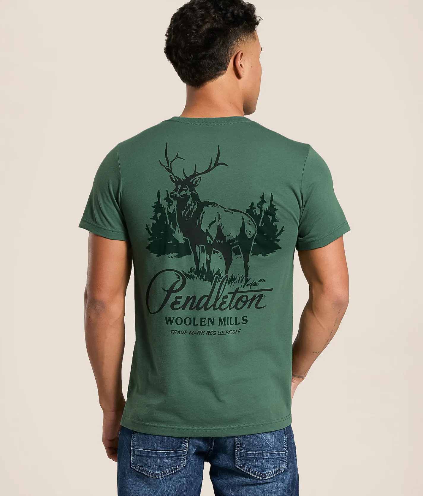 Pendleton Stag Hillside T-Shirt Pine Sale