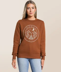 Hooey Stallion Crew Pullover Brown Discount