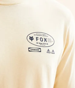 Fox Stamped T-Shirt Cream