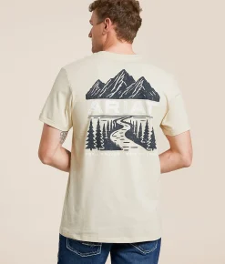 Ariat Stamped Valley T-Shirt Wood Ash Online