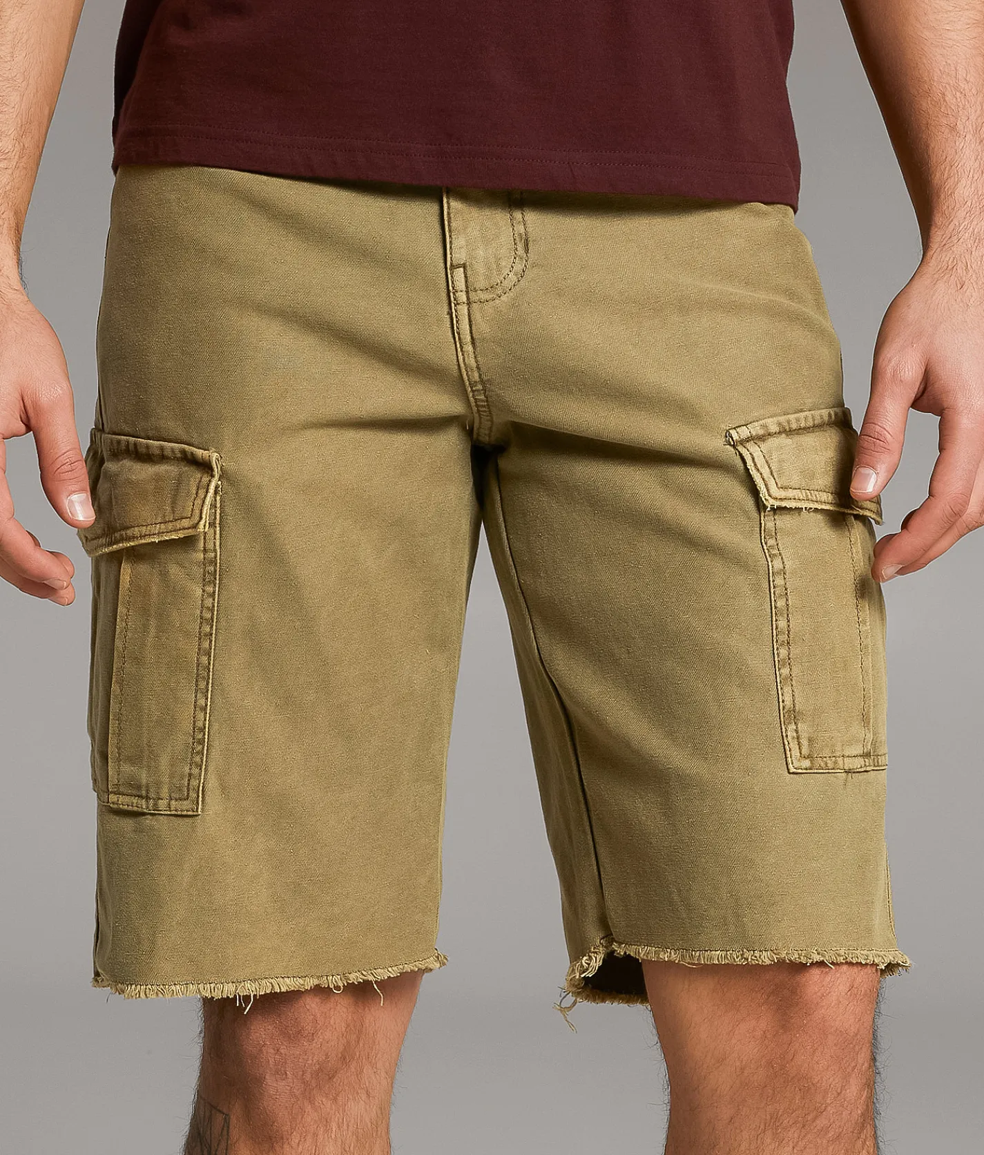 Bottoms|Shorts | BKE Standard Cargo Short Dark Khaki