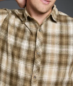 Outpost Makers Standard Flannel Shirt Brown Outlet
