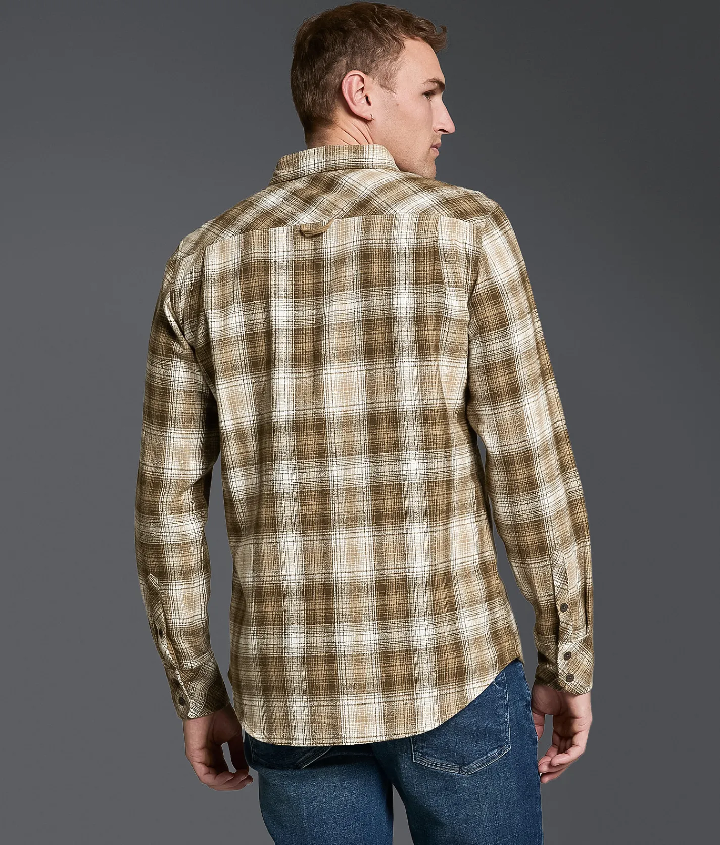 Outpost Makers Standard Flannel Shirt Brown Outlet