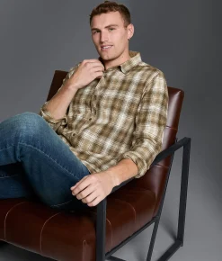 Outpost Makers Standard Flannel Shirt Brown Outlet