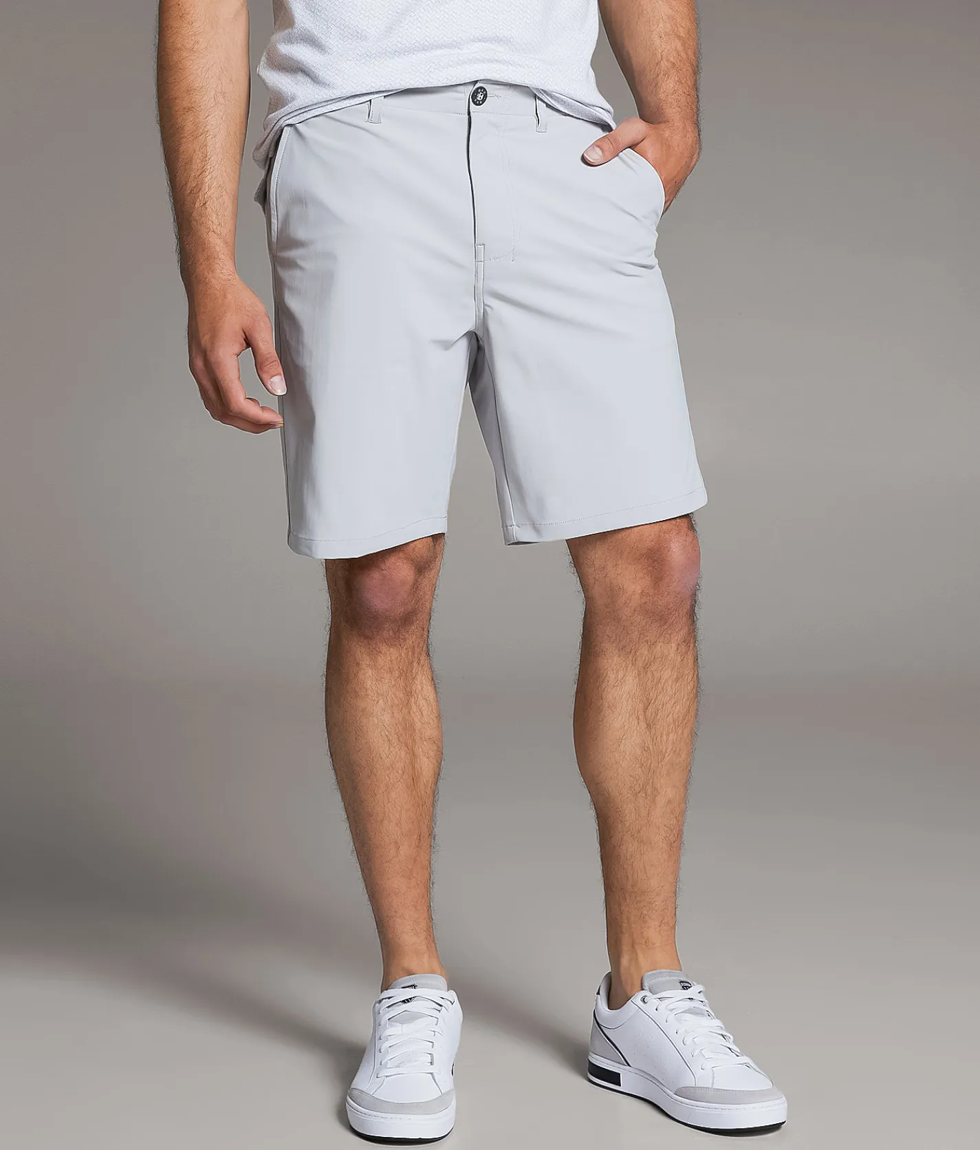 BKE Standard Hybrid Short Grey Discount