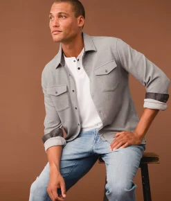Outpost Makers Standard Knit Shirt Grey Hot