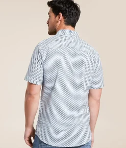 Gentry County Standard Performance Shirt White Blue Coral