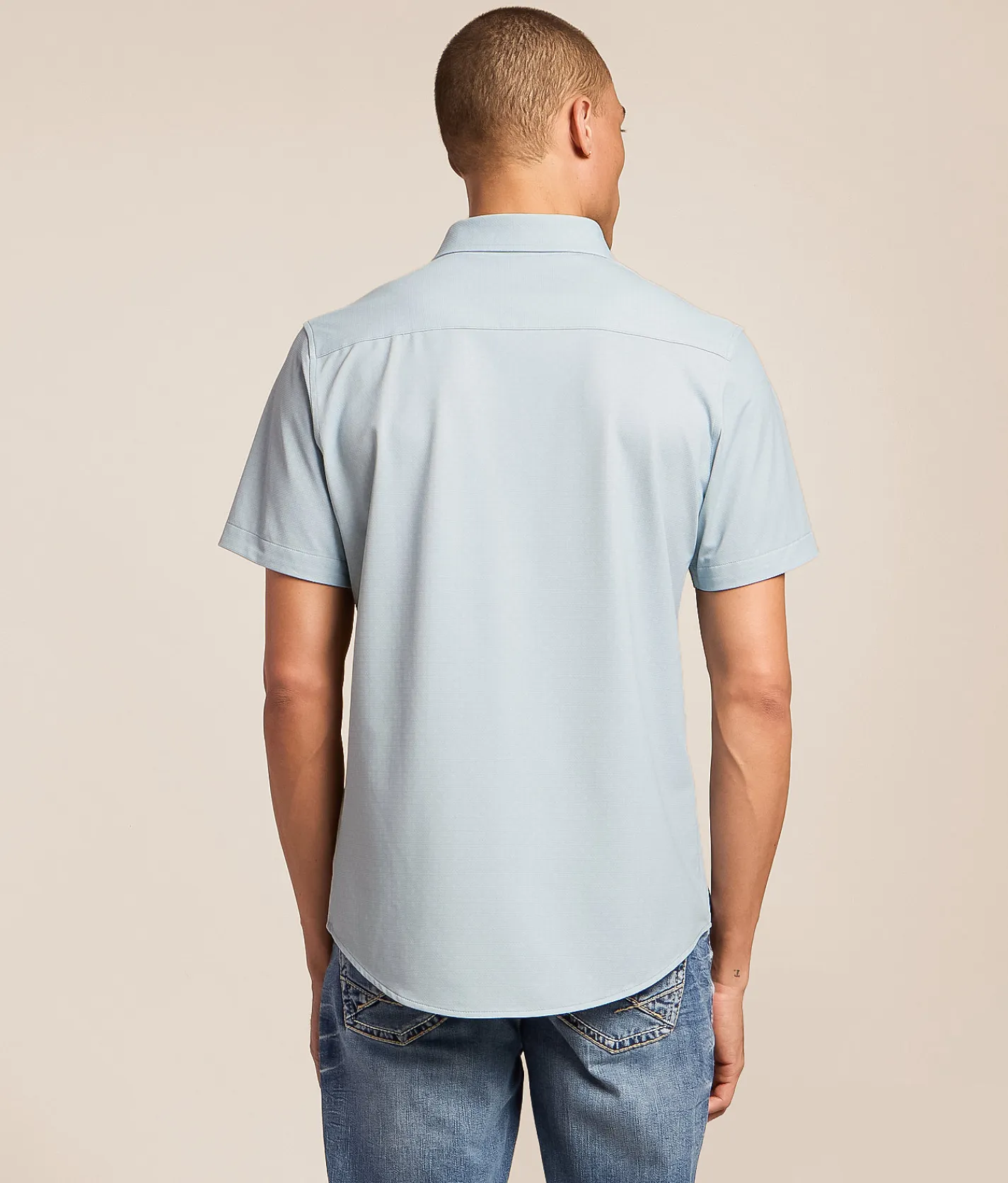 Tops | J.B. Holt Standard Performance Stretch Shirt Blue Grey
