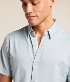 Tops | J.B. Holt Standard Performance Stretch Shirt Blue Grey