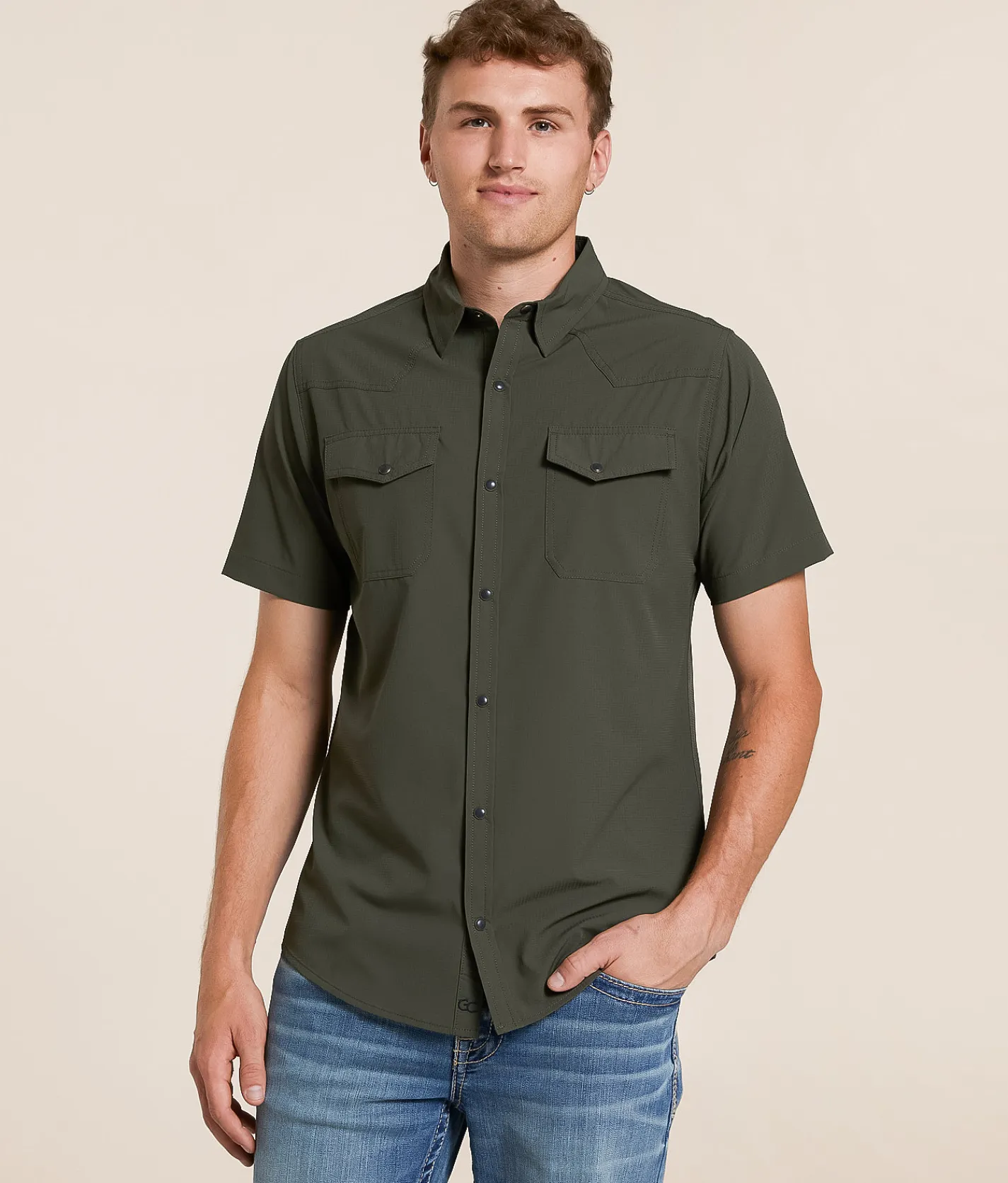 Gentry County Standard Performance Stretch Shirt Deep Depths Clearance