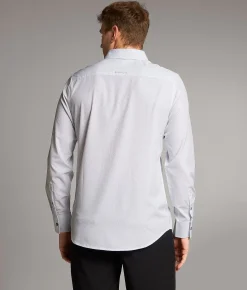 Maven Co-op Standard Performance Stretch Shirt White Light Blue Online